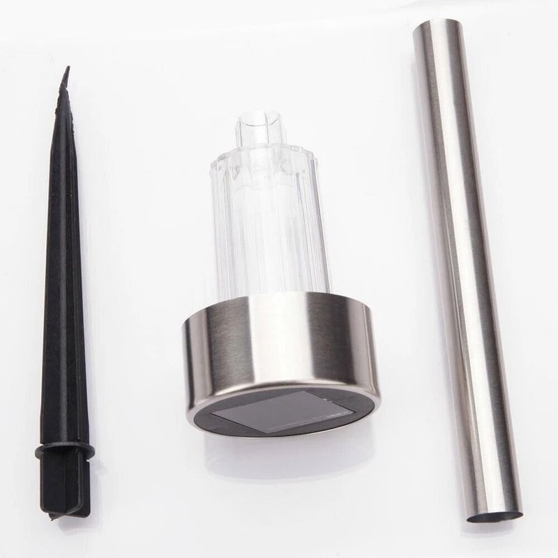 Stainless Steel Solar LED Garden Pathway Lights EcoFriendly Outdoor Lighting For Walkway Landscape 6