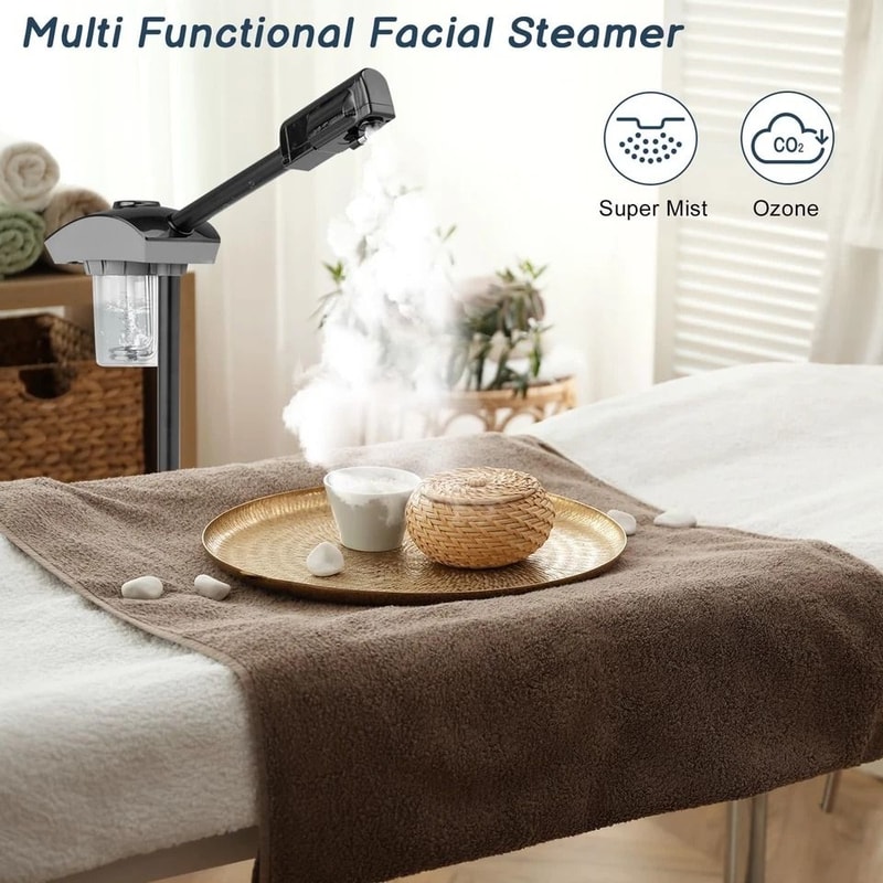 Ionic Facial Steamer For Estheticians Rotating Nozzle For Professional Skin Care 6