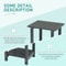 WeatherResistant HDPE Side Table For Outdoor Indoor Use Stylish Durable 2