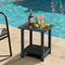 WeatherResistant HDPE Side Table For Outdoor Indoor Use Stylish Durable 0