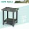 WeatherResistant HDPE Side Table For Outdoor Indoor Use Stylish Durable 8