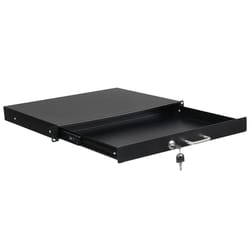 steel rack mount dj drawer cabinet lockable with key for secure equipment storage