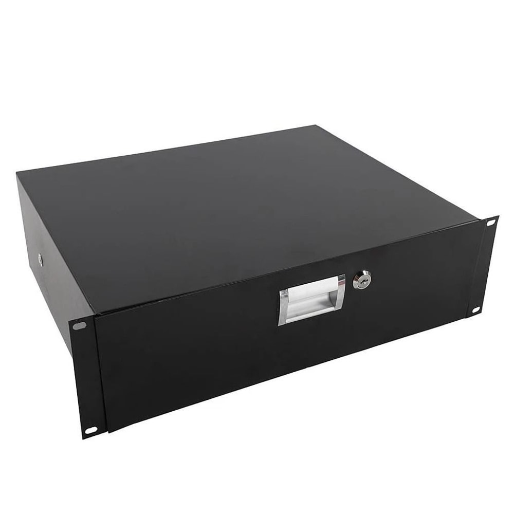 Equipment Rack Drawer With Key Lock Modular Storage Data Cabinet For Secure Tech Organization 1