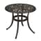 Patio Bistro Table With Umbrella Hole Cast Aluminum Dining Table For Outdoor Use 0