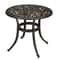 Patio Bistro Table With Umbrella Hole Cast Aluminum Dining Table For Outdoor Use 4