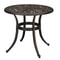 Patio Bistro Table With Umbrella Hole Cast Aluminum Dining Table For Outdoor Use 5