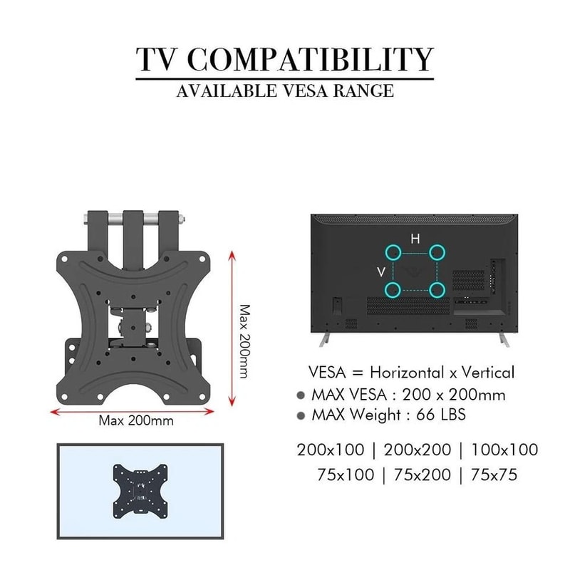 Durable Full Motion TV Wall Mount Bracket 10
