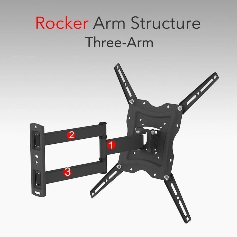 Full Motion Tilt TV Wall Mount Bracket For LCDLED SpaceSaving 1