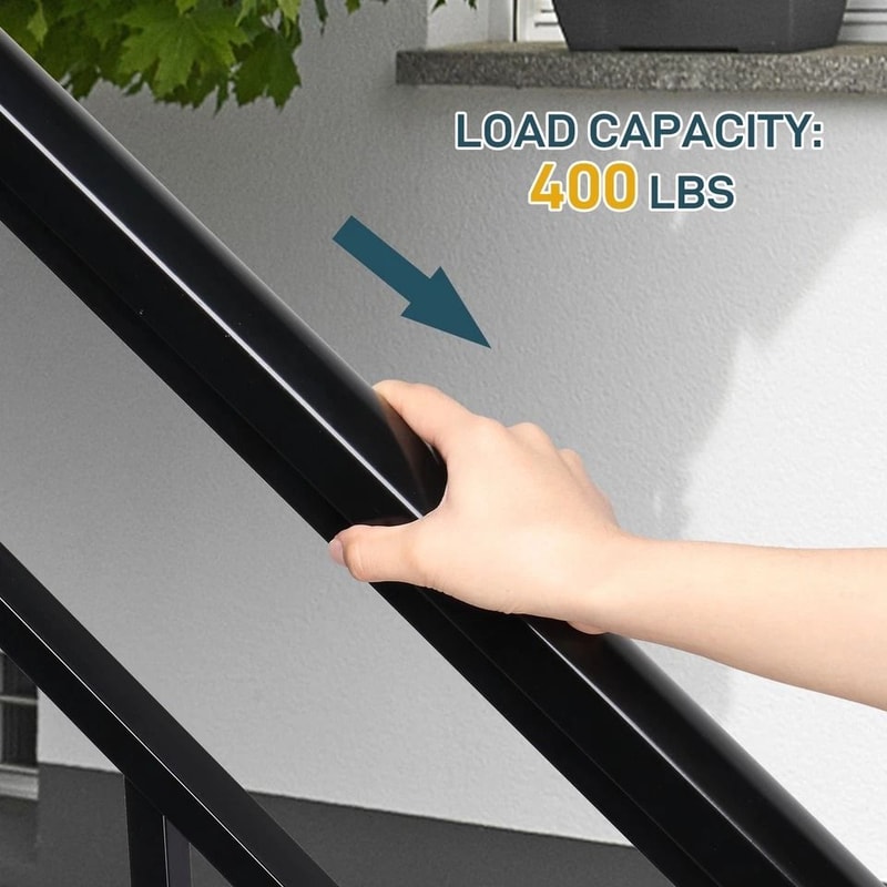 Adjustable Outdoor Iron Handrails For Steps Durable And WeatherResistant Stair Railing 3