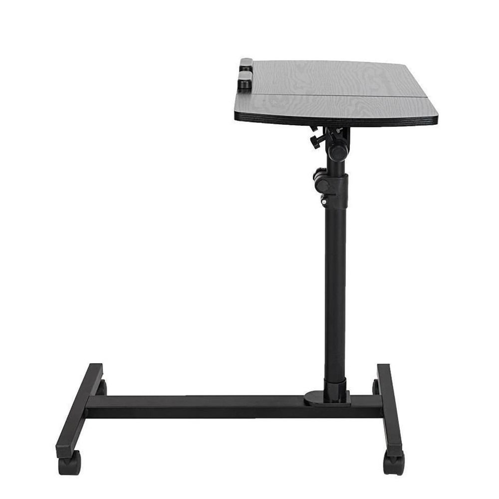 Adjustable Rolling Laptop Desk Cart Over Bed Hospital Table With Angle Height Adjustment 4