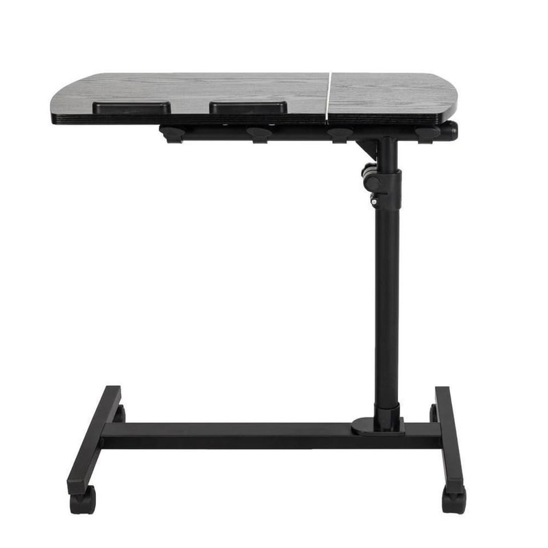 Adjustable Rolling Laptop Desk Cart Over Bed Hospital Table With Angle Height Adjustment 5