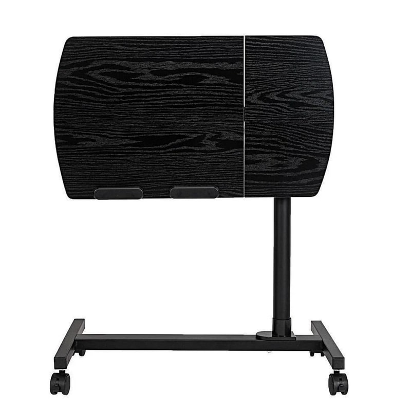 Adjustable Rolling Laptop Desk Cart Over Bed Hospital Table With Angle Height Adjustment 6