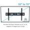 Flat TV Wall Mount Bracket With Tilt Swivel For TVs LowProfile HeavyDuty Mount 1
