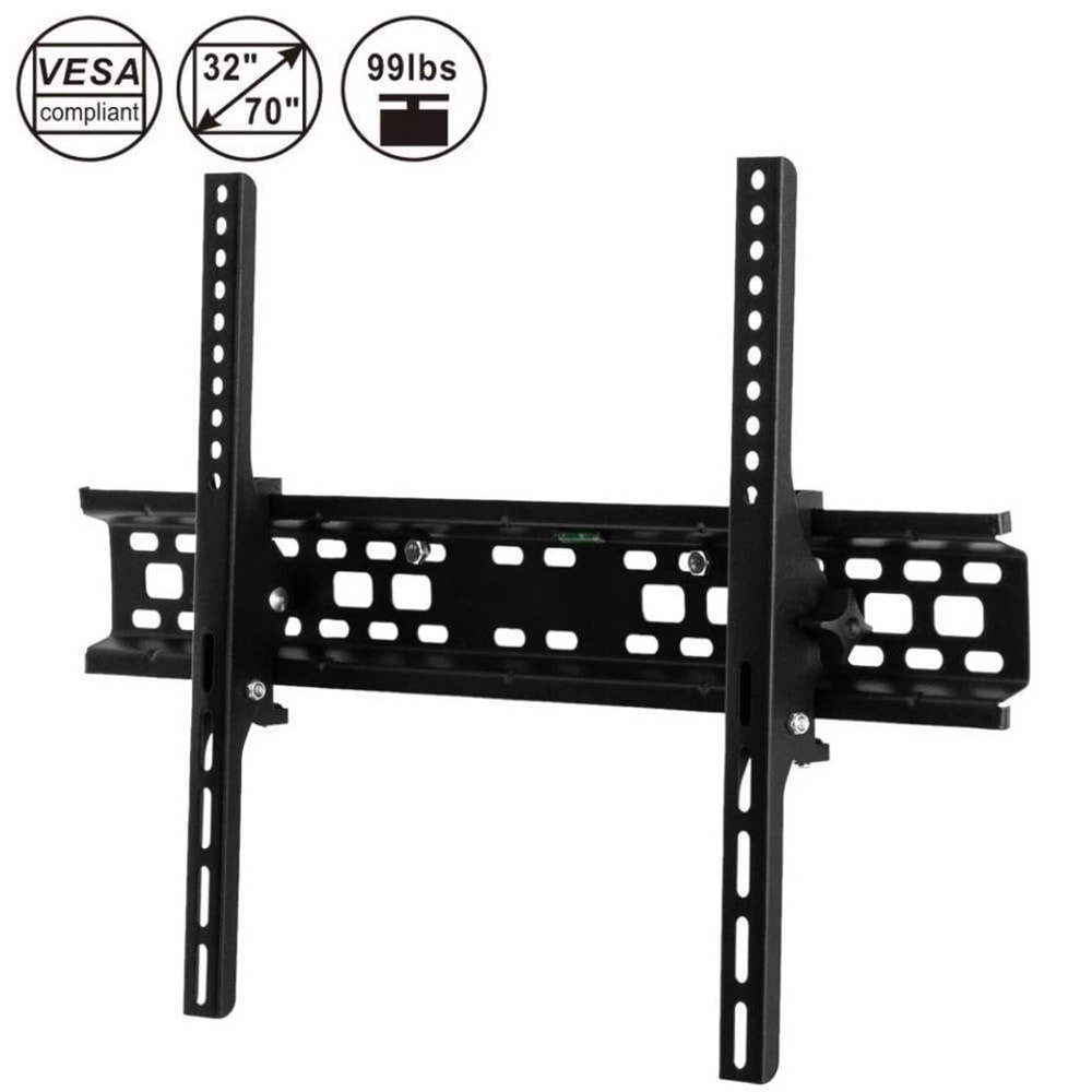 Flat TV Wall Mount Bracket With Tilt Swivel For TVs LowProfile HeavyDuty Mount 2