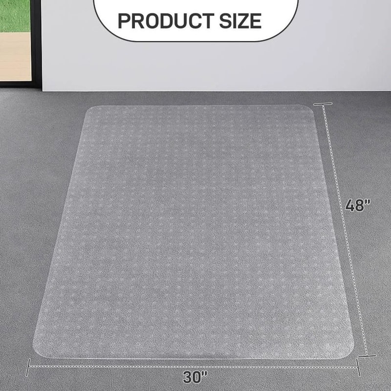 Frosted Chair Mat For Carpets AntiSlip Scratch Protection For Office Or Home 1