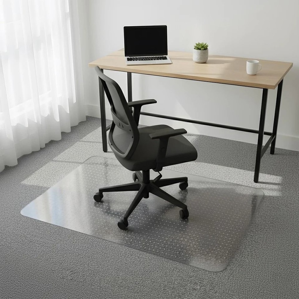 Frosted Chair Mat For Carpets AntiSlip Scratch Protection For Office Or Home 3