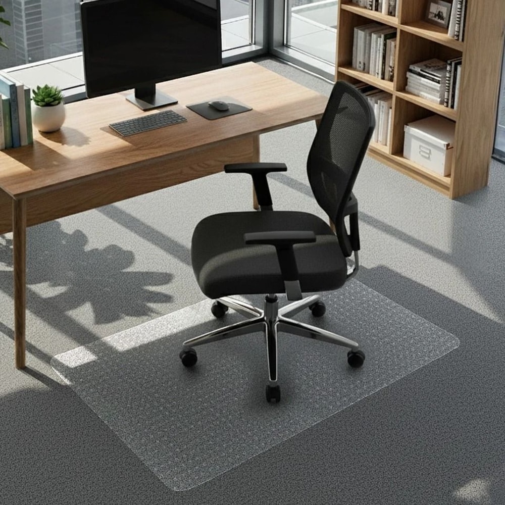 Frosted Chair Mat For Carpets AntiSlip Scratch Protection For Office Or Home 8
