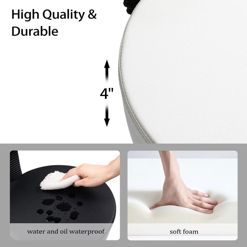 Adjustable Hydraulic Garage Stool With Swivel Rolling Salon Tattoo Chair 5