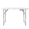 White Foldable Lift Patio Table Portable Garden Party Table For IndoorsOutdoors 1