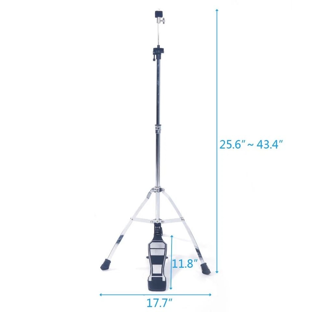 Glarry Adjustable HiHat Stand Cymbal Hardware Pedal Durable Drum Kit Accessory For Musicians 6