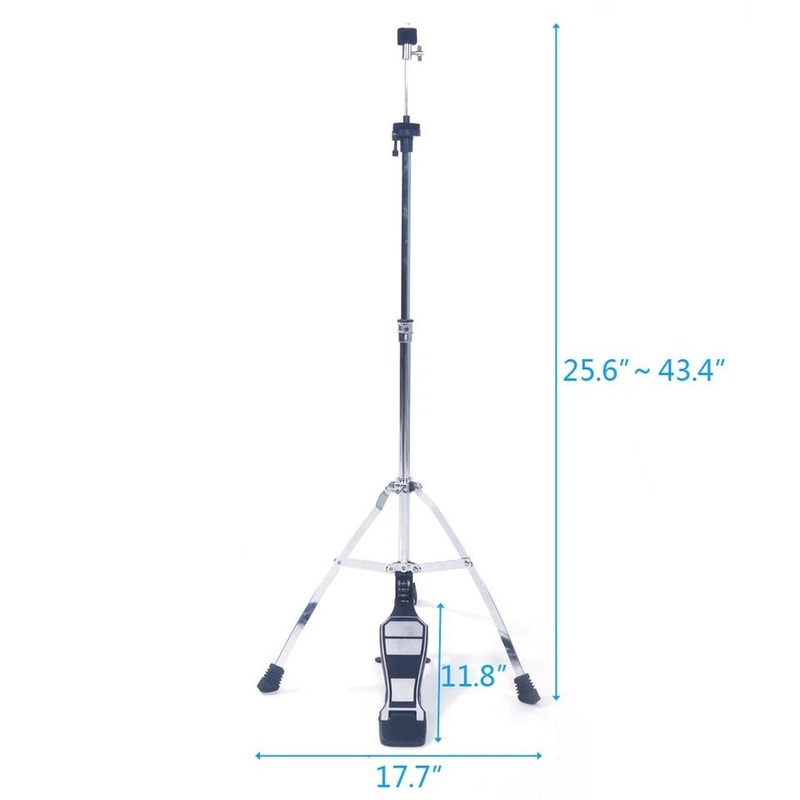 Glarry Adjustable HiHat Stand Cymbal Hardware Pedal Durable Drum Kit Accessory For Musicians 6