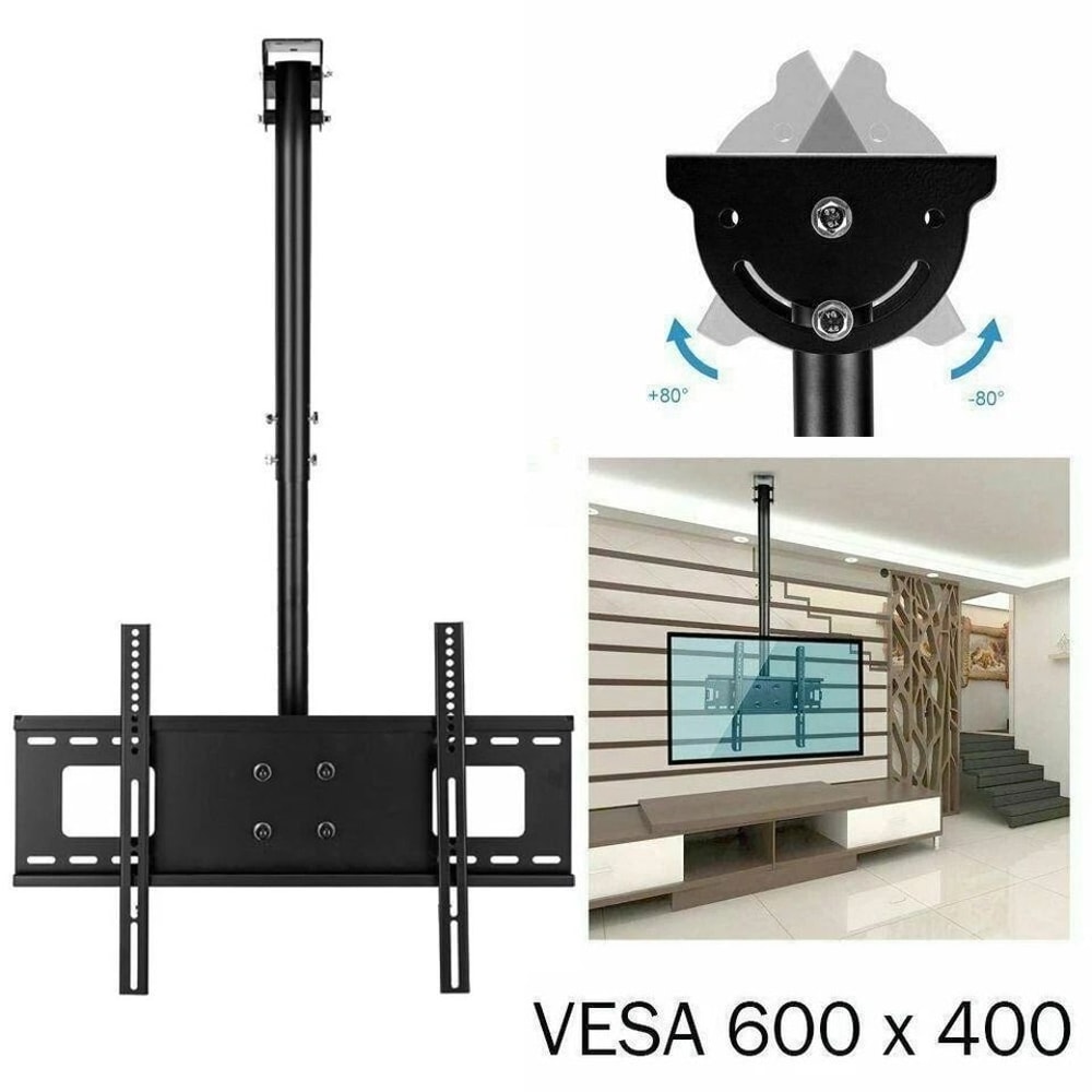 Heavy Duty Ceiling TV Mount Bracket Swivel Tilt LED LCD TVs 1