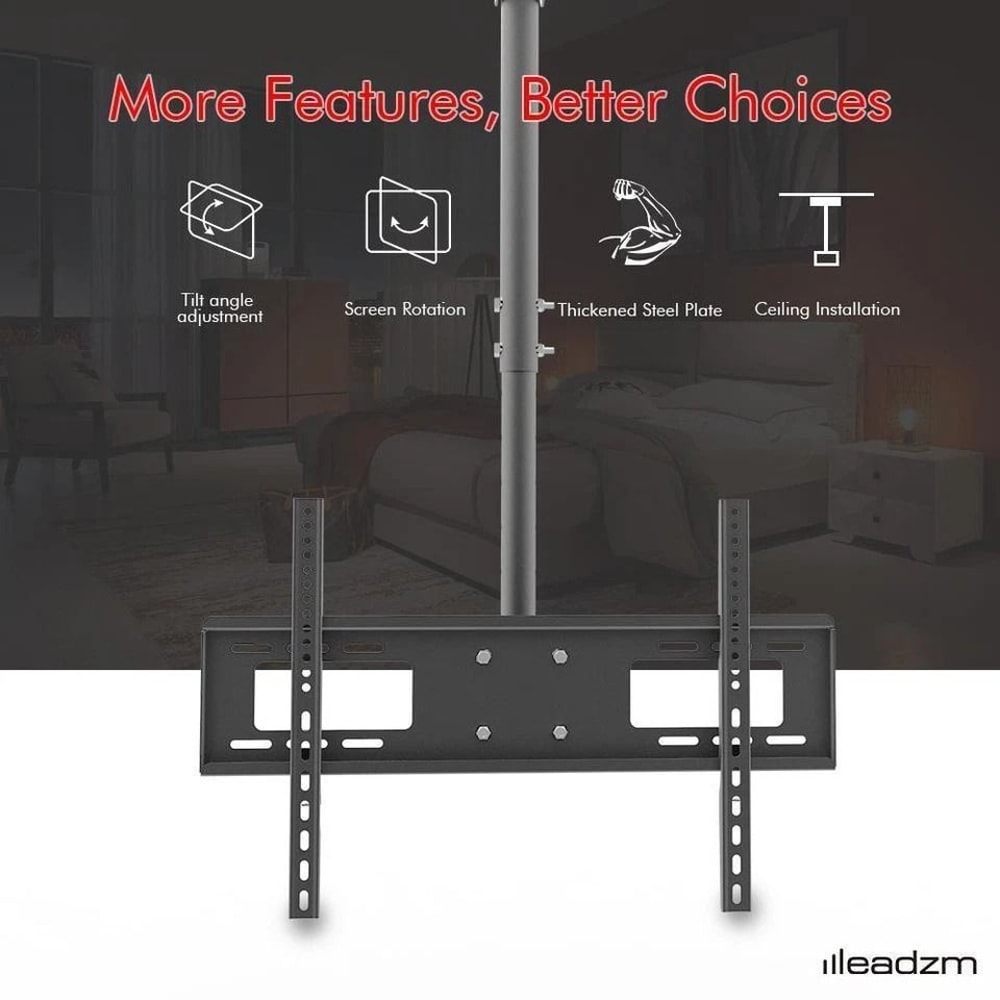 Heavy Duty Ceiling TV Mount Bracket Swivel Tilt LED LCD TVs 3