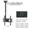 Heavy Duty Ceiling TV Mount Bracket Swivel Tilt LED LCD TVs 6