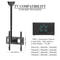 Heavy Duty Ceiling TV Mount Bracket Swivel Tilt LED LCD TVs 6