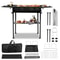 Portable BBQ Charcoal Grill With Foldable Kabob Rack Carry Bag Perfect For Outdoor Cooking Picnic