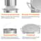 Aluminum Turkey Deep Fryer Pot With Lid Strainer Basket And Steamer Plate For Seafood Boils Frying 5