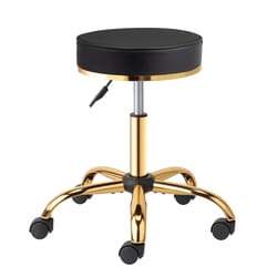 premium rolling salon stool with swivel & adjustable