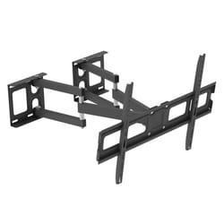 full motion tv wall mount bracket for tvs, adjustable swivel and tilt, heavy duty steel construction