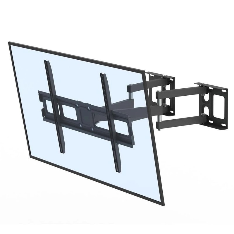 Full Motion TV Wall Mount Bracket For TVs Adjustable Swivel And Tilt Heavy Duty Steel Construction 9