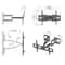 Full Motion TV Wall Mount Bracket For TVs Adjustable Swivel And Tilt Heavy Duty Steel Construction 3
