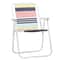 Portable Folding Beach Chair With Colorful Stripes Lightweight Comfortable For Outdoor Activities 0