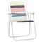 Portable Folding Beach Chair With Colorful Stripes Lightweight Comfortable For Outdoor Activities 0