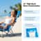 Portable Folding Beach Chair With Backrest Ideal For Lawn Patio Outdoor Activities 3