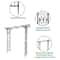 Garden Archway Pergola Trellis Iron Patio Arbor For Climbing Plants And Vines 6