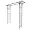 Garden Archway Pergola Trellis Iron Patio Arbor For Climbing Plants And Vines 0