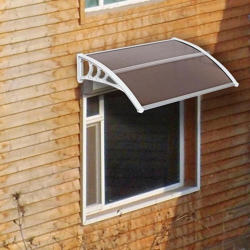 DIY Window Awning Front Door Canopy ABS Cover For Yard Garden Protection 0