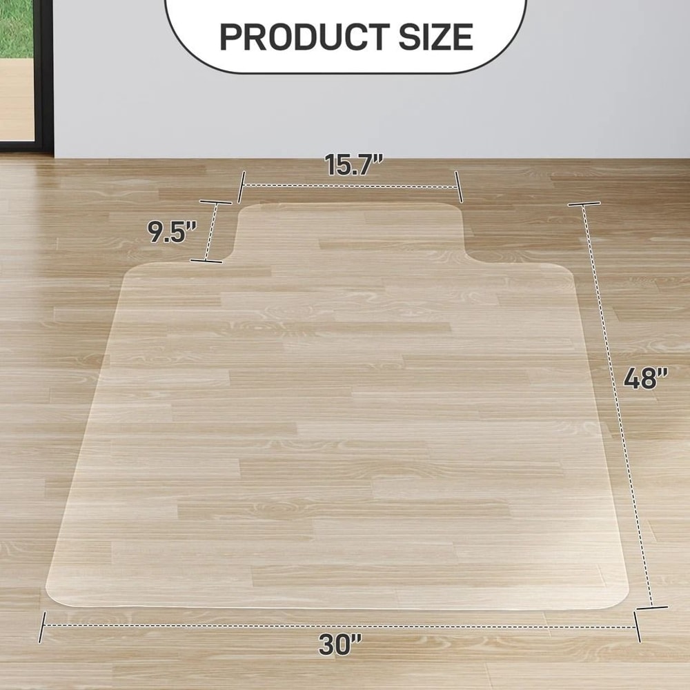 Foldable Chair Mat For Hardwood Floors NonSlip PVC Floor Protector 1