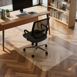 foldable chair mat for hardwood floors non-slip pvc floor protector