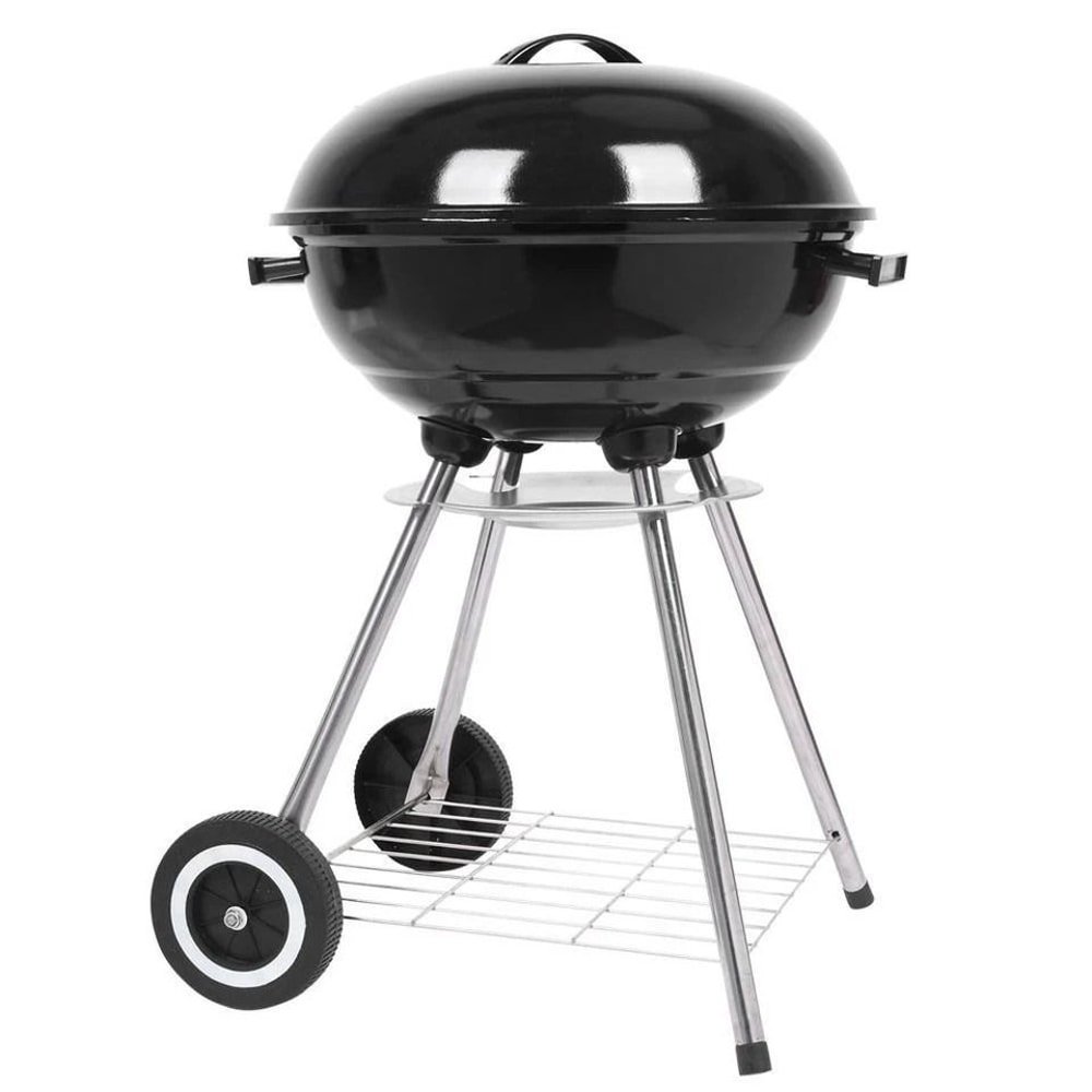 Portable Charcoal Grill With Trolley For Outdoor Barbecue Compact Charcoal Stove 1