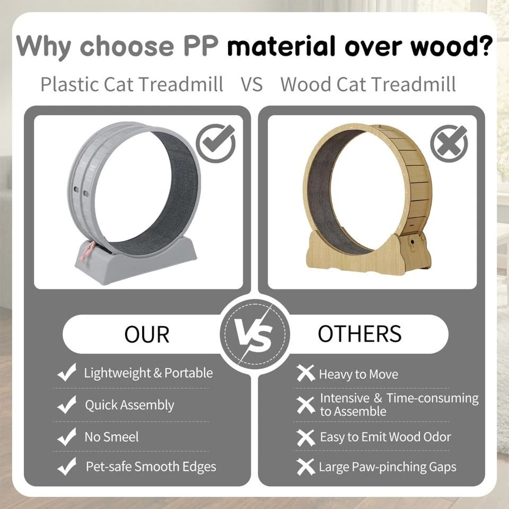 Silent Cat Exercise Wheel Treadmill For Weight Loss Health Indoor Treadmill For Cats 7