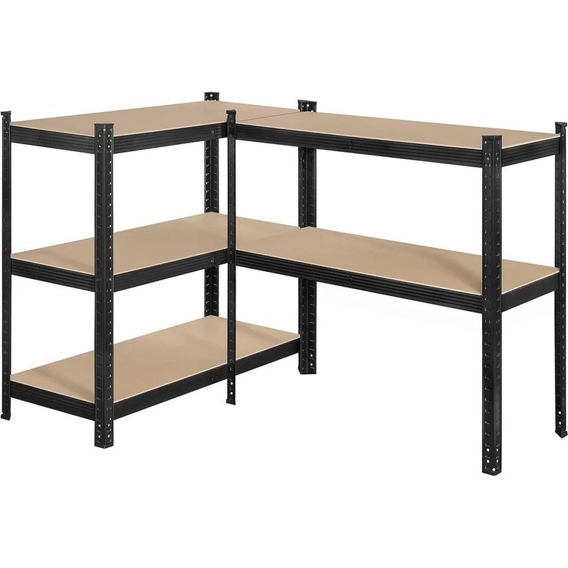 Heavy Duty Tier Storage Shelf Sturdy Steel Shelving Unit For Home Garage And Office Organization 5