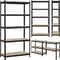 Heavy Duty Tier Storage Shelf Sturdy Steel Shelving Unit For Home Garage And Office Organization 0
