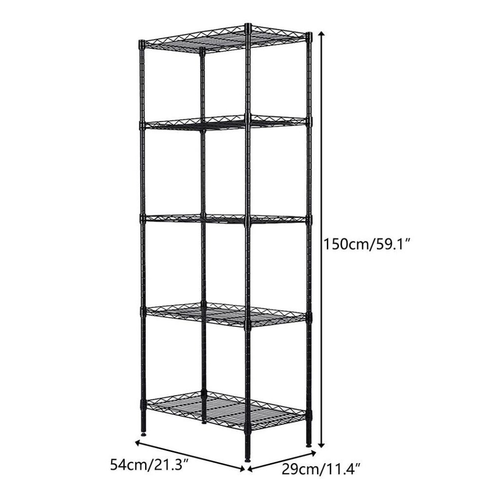 Metal Storage Rack HeavyDuty Wire Shelving Unit Adjustable Shelves For Kitchen Garage Office 1