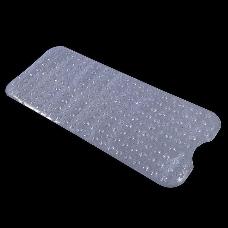 Extra Long AntiSlip Bath Tub Mat With Antibacterial Protection Clear NonSkid Shower Mat For Bathroo 2