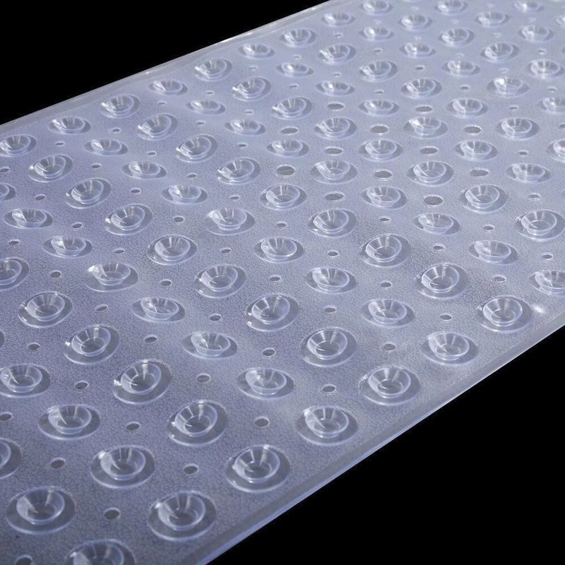 Extra Long AntiSlip Bath Tub Mat With Antibacterial Protection Clear NonSkid Shower Mat For Bathroo 5